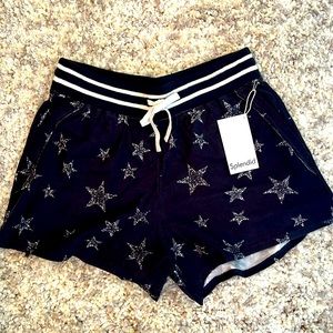 Splendid shorts. Navy with white stars.